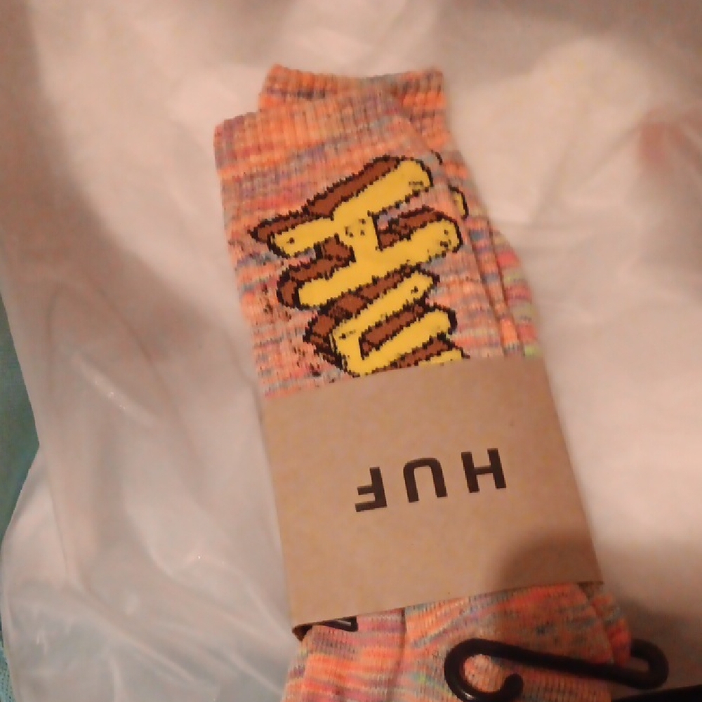 HUF Vibrant Orange and Yellow Socks